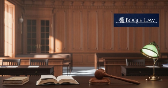 Judge's Bench In Courtroom