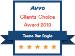 AVVO Clients' Choice Award 2019, Tauna R. Bogle AVVO Clients' Choice Award 2019, Tauna R. Bogle